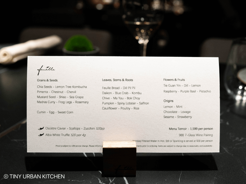 Feuille (ZS Hospitality, Hong Kong)